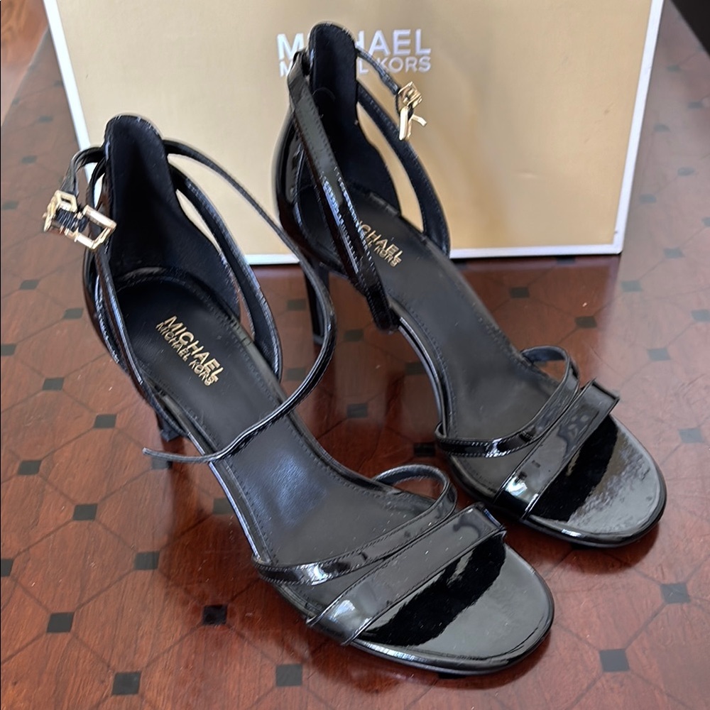 Michael Kors Black Strappy Heels